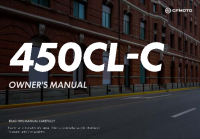 CFMOTO 450CL-C - Owners manual EN 2025
